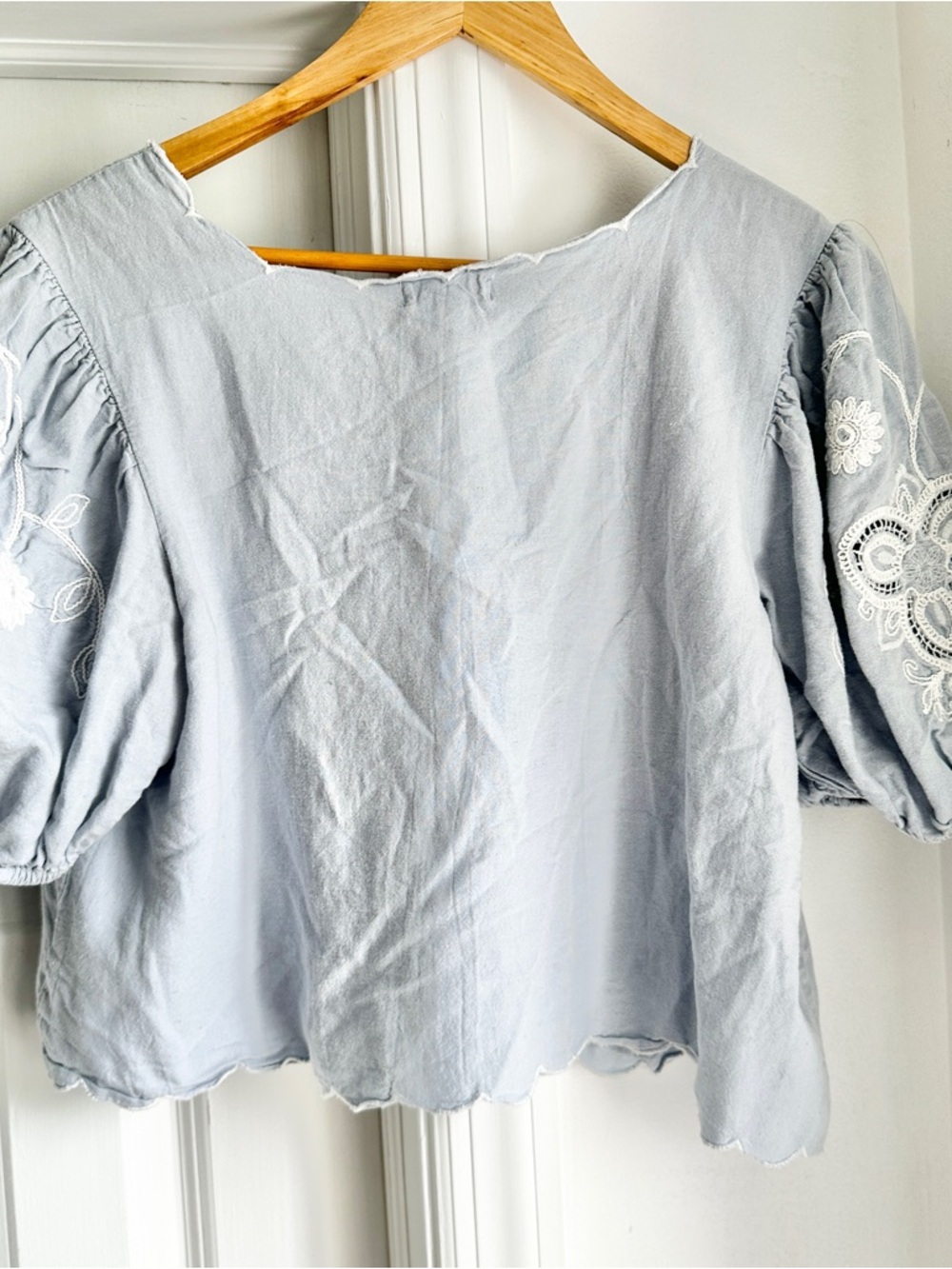 Anthro Rahi Cutwork Embroidered Weekend Top - Picture 6 of 8